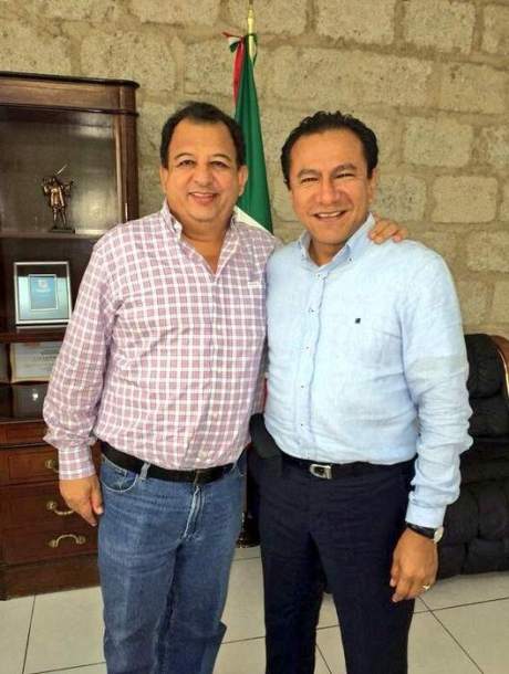 Luis Walton con Lázaro Mazón, alianza electoral. Foto tomada de Internet.